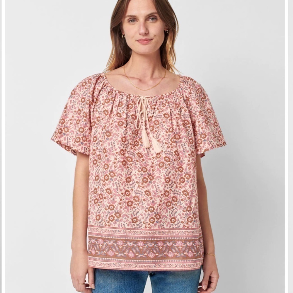 Faherty Floral Florence Top